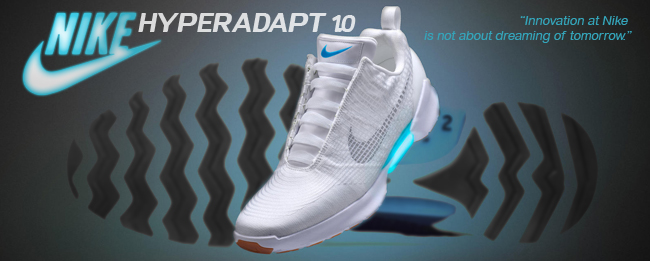 The Hyperadapt 1.0 – Nike’s self-lacing trainers